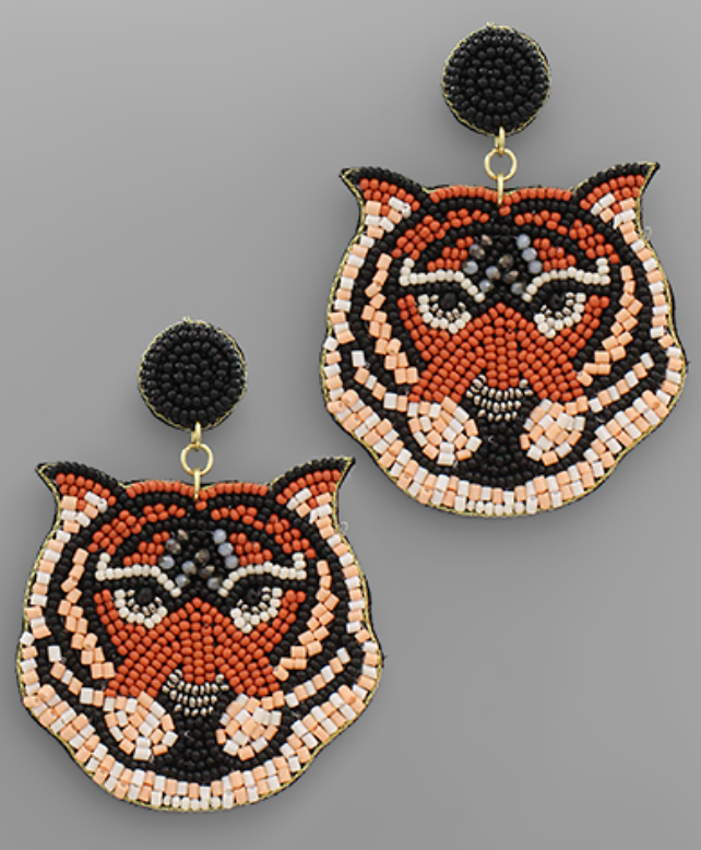 Tiger Roar Earring