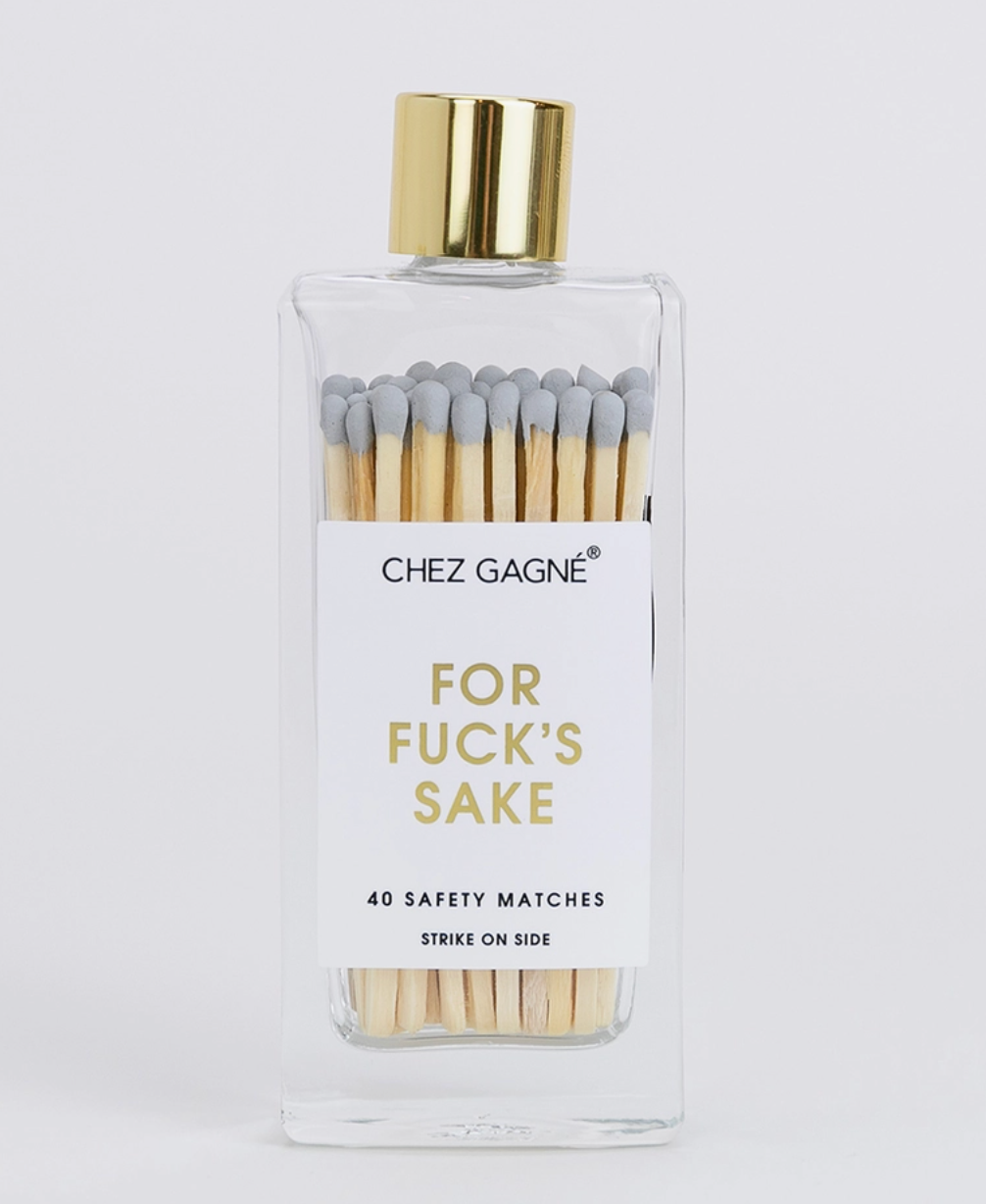 For Fuck's Sake - Glass Bottle Matches