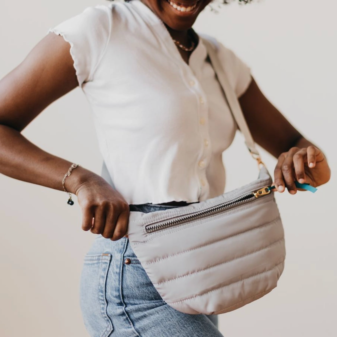 Jolie Puffer Bag (grey)