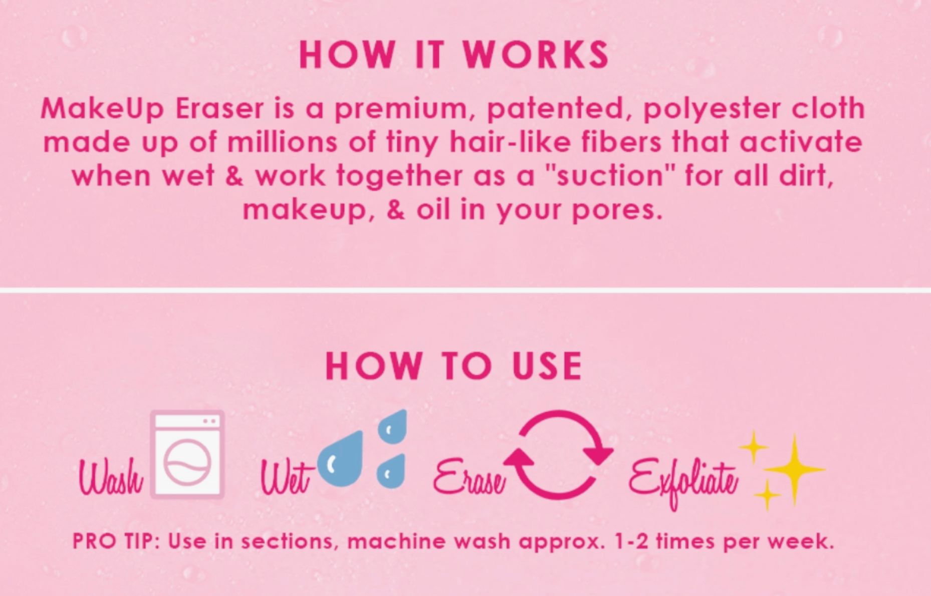 Daily Pink MakeUp Eraser