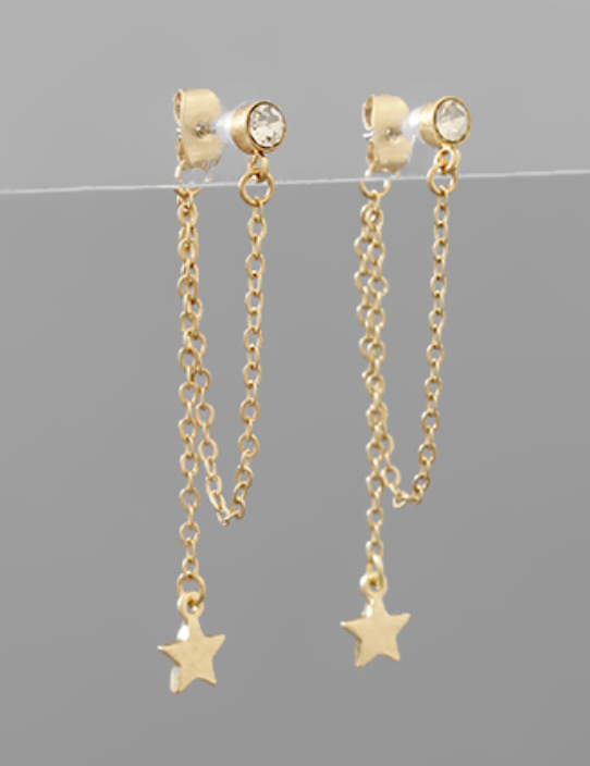 Tiny Star Dangle Earring