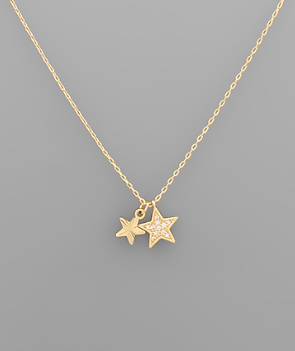 2 Star Necklace
