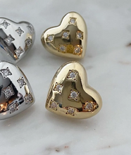 Puffy Heart Earring (gold)