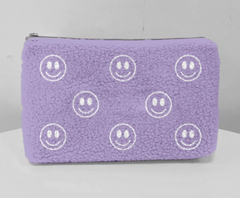 Fluffy Cosmetic Bag (lilac smile)