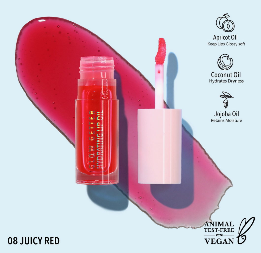 Glow Getter Hydrating Lip Oil (juicy red)