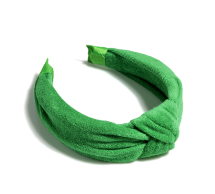 Terry Knot Headband (green)