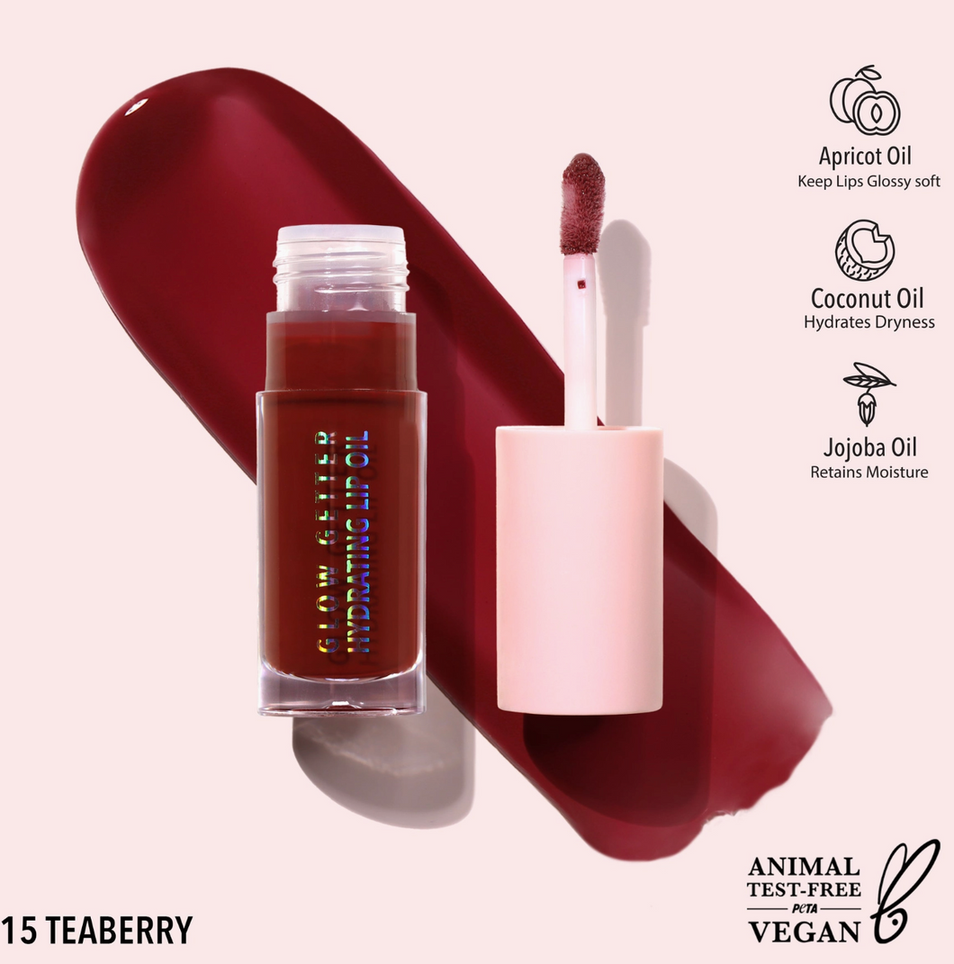 Glow Getter Hydrating Lip Oil (teaberry)