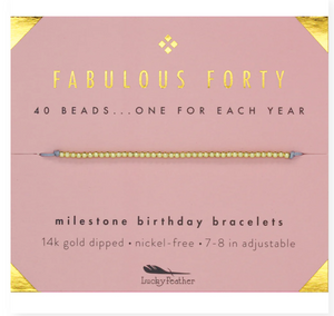 Fabulous Forty Birthday Bracelet