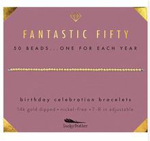 Fantastic Fifty Birthday Bracelet
