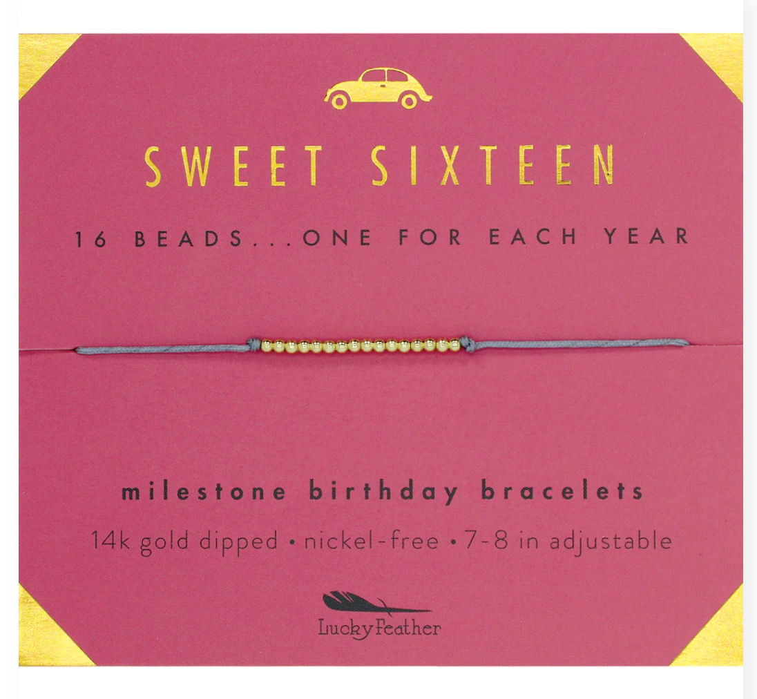 Sweet Sixteen Birthday Bracelet
