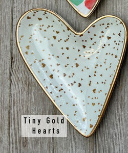 Heart Dish (tiny gold hearts)