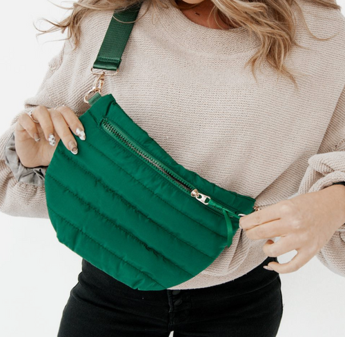 Jolie Puffer Bag (emerald)