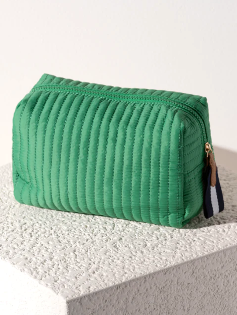 Ezra Large Cosmetic Pouch (green)