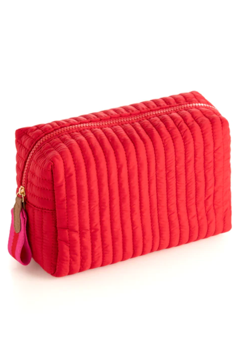 Ezra Large Cosmetic Pouch (red)