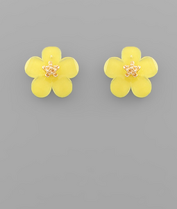Flower Stud Earring (yellow)