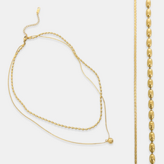 Double Layer Gold Necklace