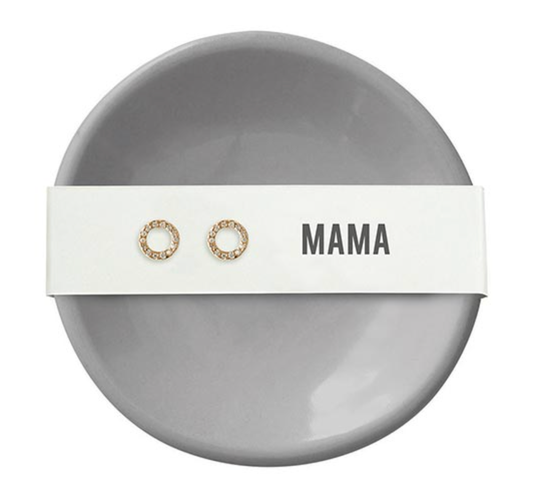 Mama Dish + Earring Set