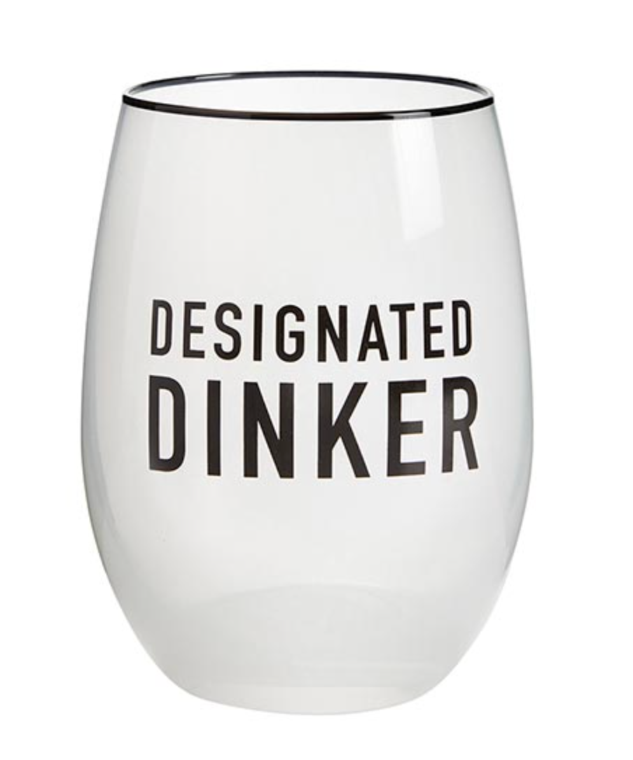 Designated Dinker Wine Glass