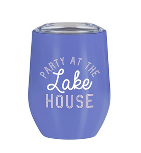 Party at the Lake House Wine Tumbler