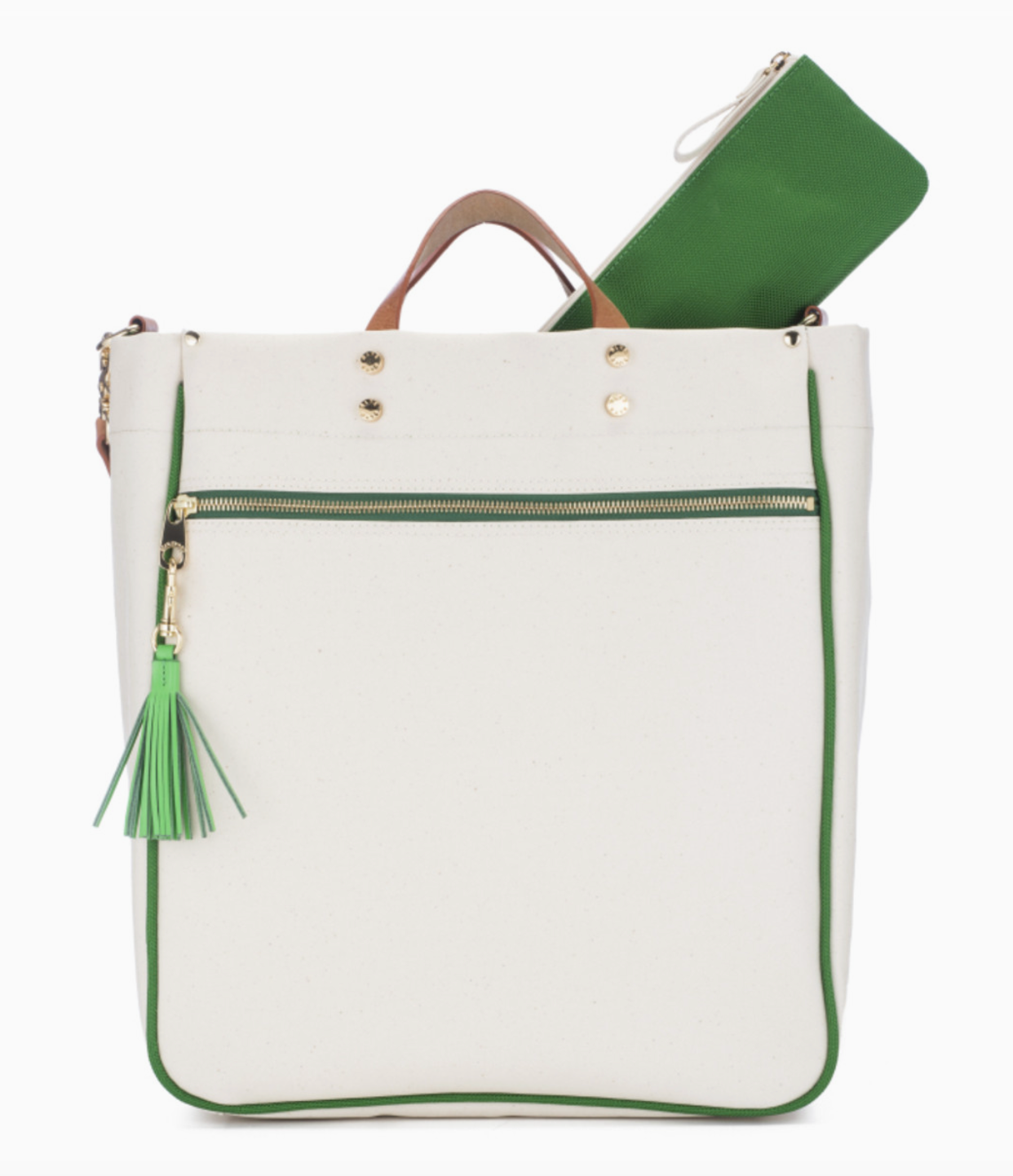 The Parker Canvas Tote (green)