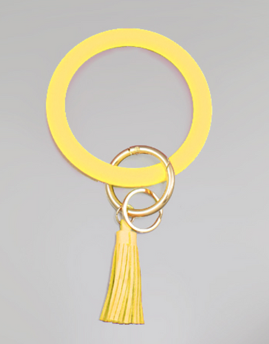 Silicone Keychain (yellow)