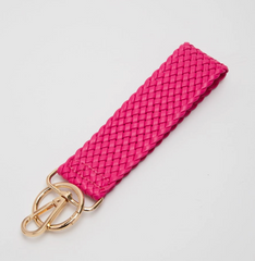 Woven Keychain (fuchsia)