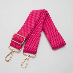 Woven Guitar Bag Strap (fuchsia)