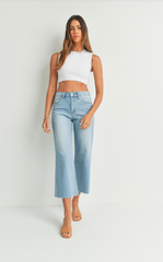 Scissor Cut Slim Wide Leg (lt denim)