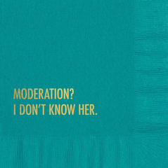 Moderation Cocktail Napkin