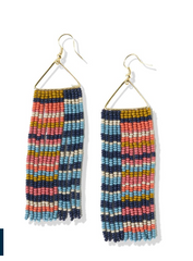 Brooke Stripe Earring (navy)