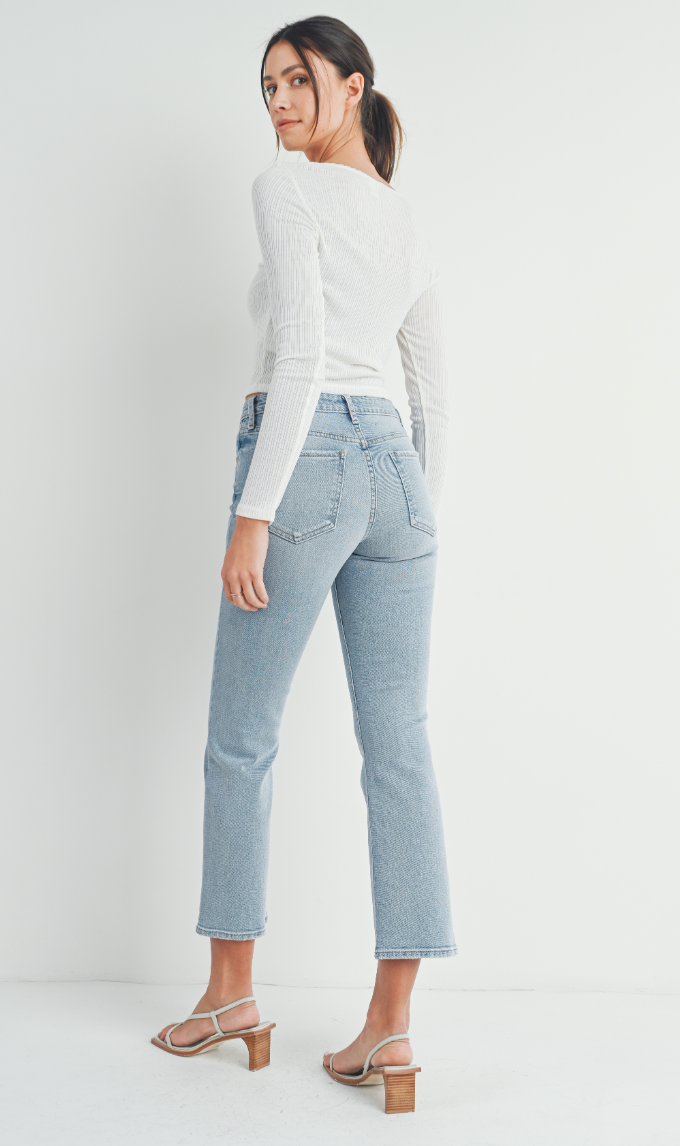 Slim Cropped Bootcut (lt denim)