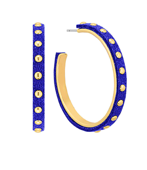 Dot Station Hoop (royal blue)