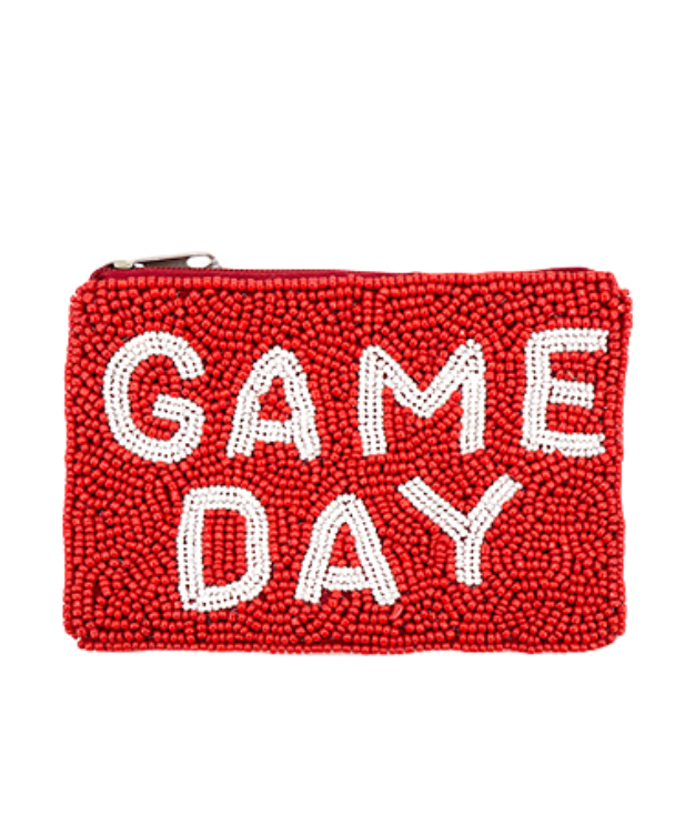 Red Game Day Coin Purse