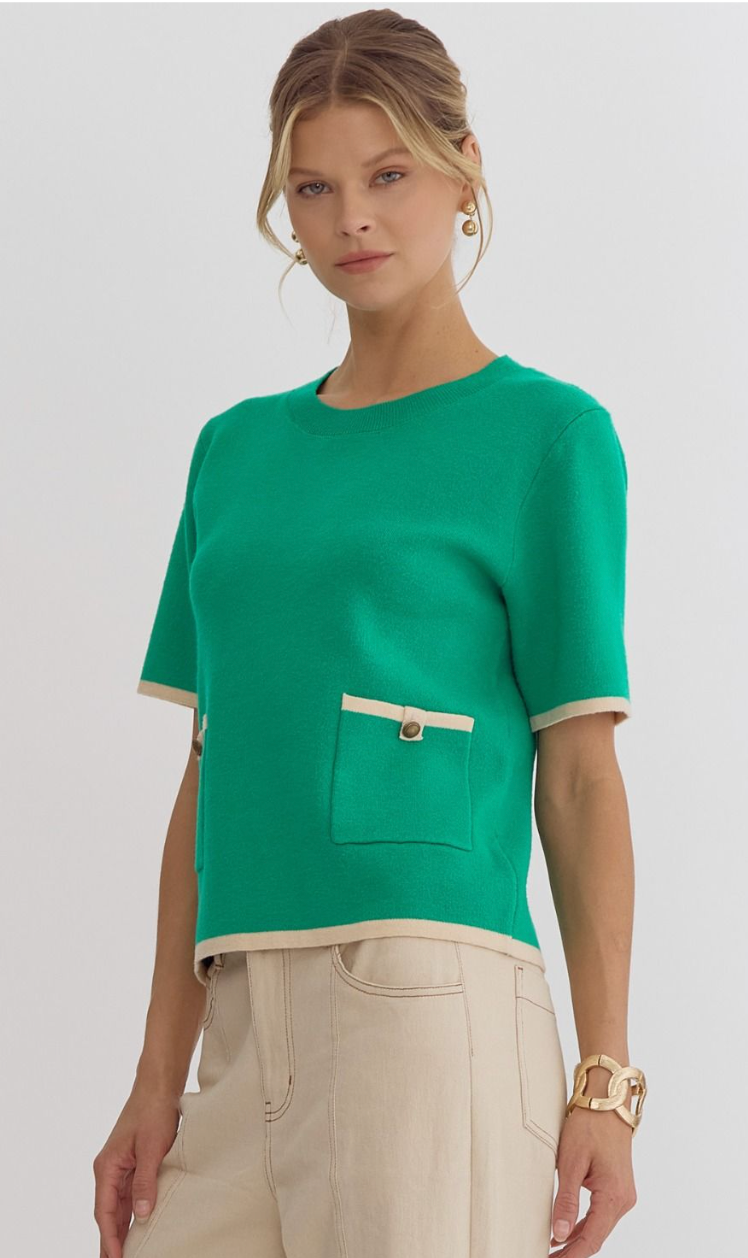 The Clara Top (green)