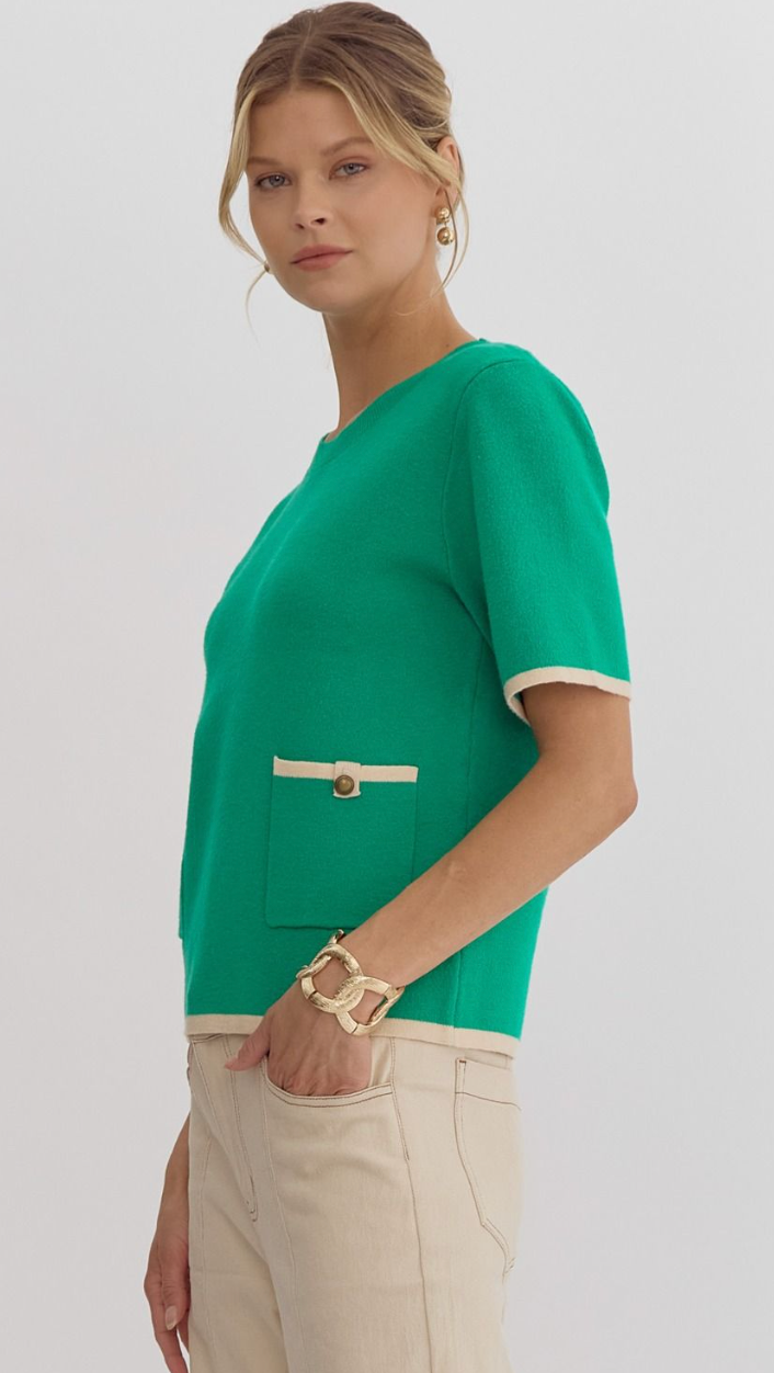 The Clara Top (green)