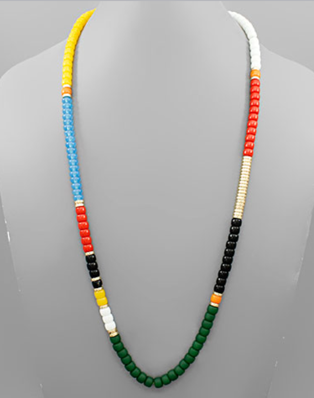 Rainbow Bead Necklace