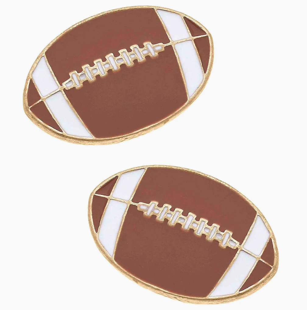 Football Stud Earring