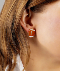 Football Stud Earring