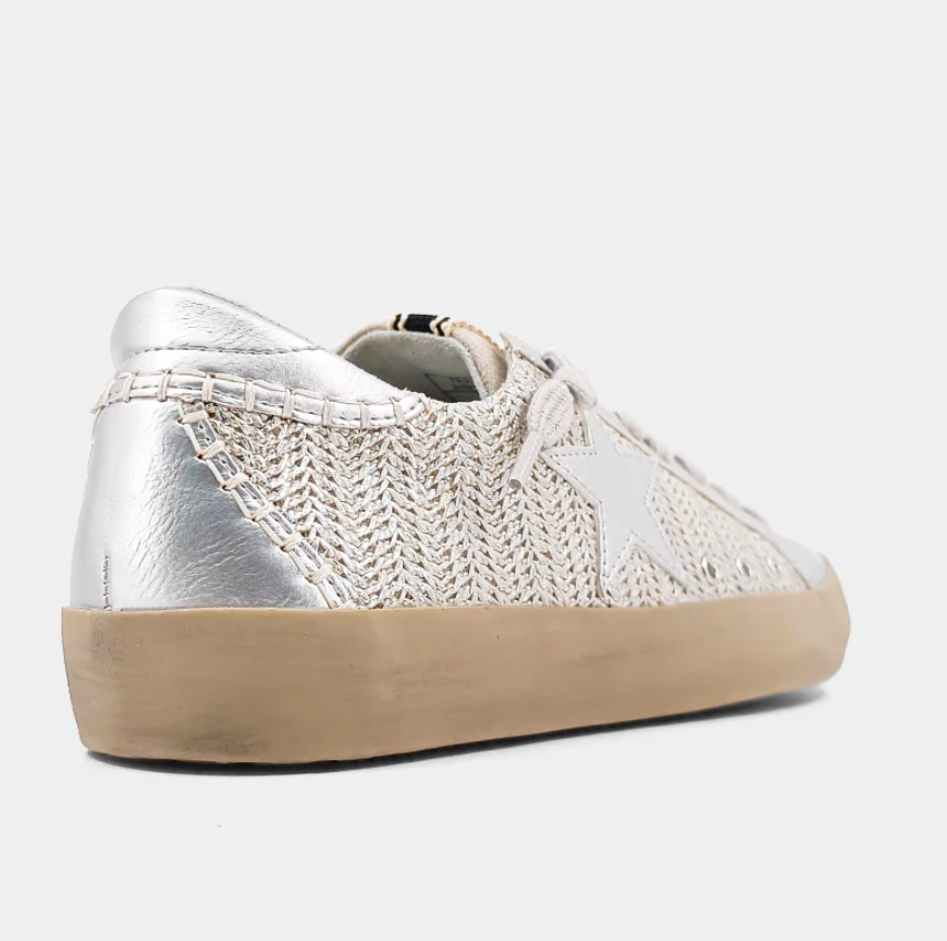 Paula Sneaker (silver woven)