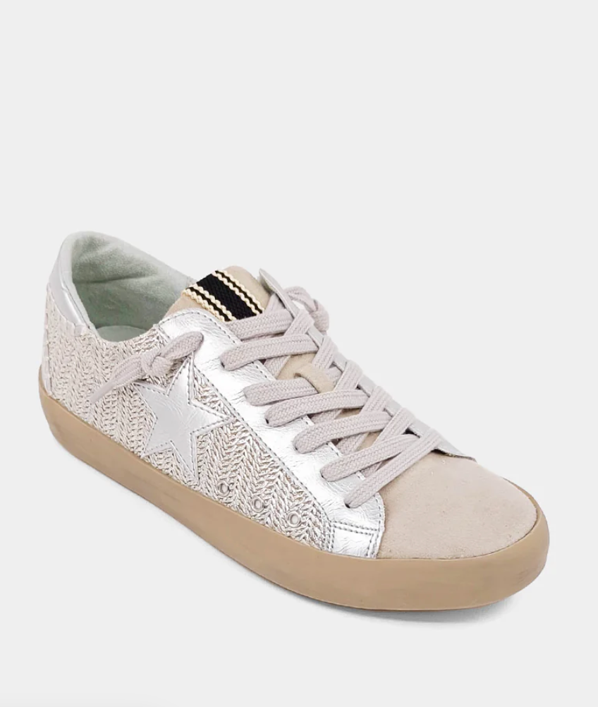 Paula Sneaker (silver woven)