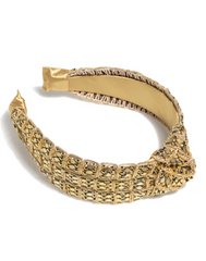 Gold Mesh Knot Headband