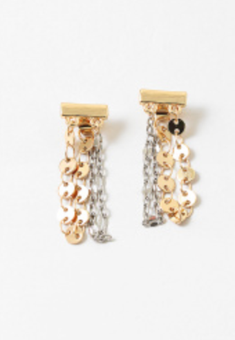 Two Tone Dangle Earring