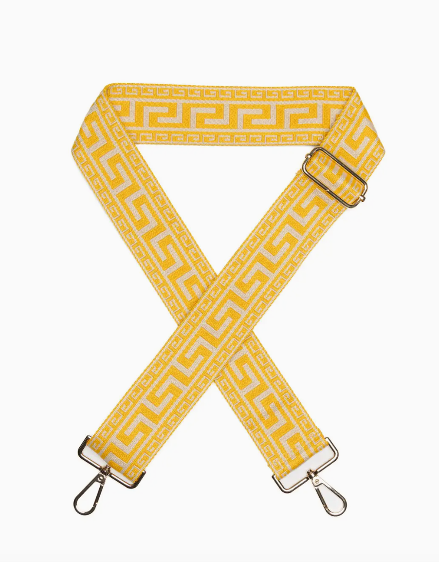 Yellow Greek Key Strap