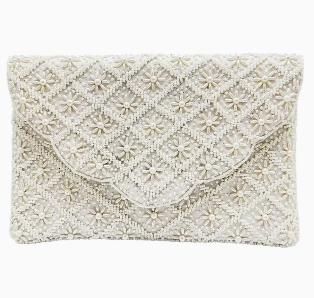 Scallop Flower Bead Clutch