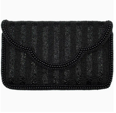 Black Pearl Scallop Clutch