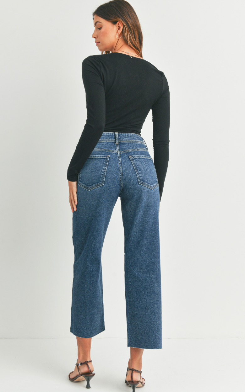 HR Utility Wide Leg (dk denim)