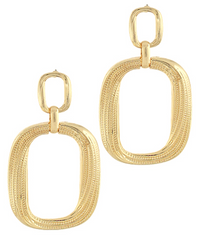 Double Rectangle Earring