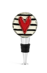 Red Heart Bottle Stopper