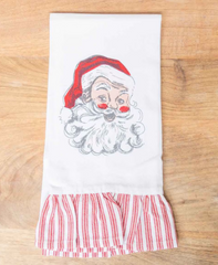 Santa Ruffle Hand Towel