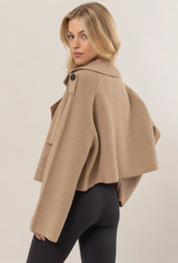 Sweater Trench Jacket (taupe)